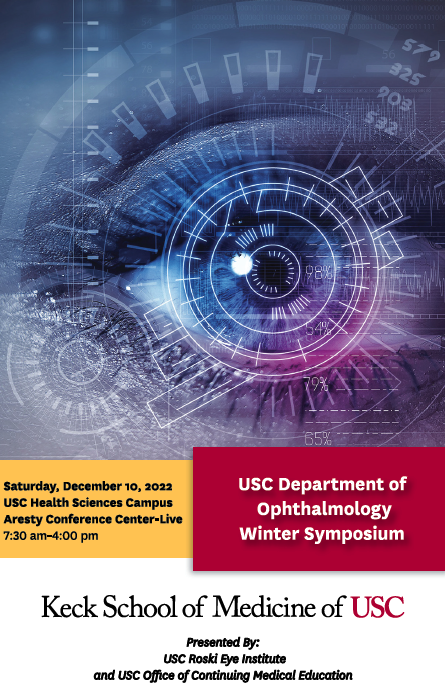 USC Department of Ophthalmology Winter Symposium Banner